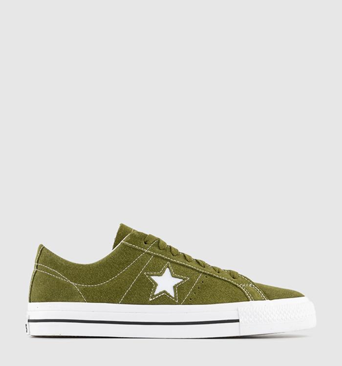 Converse One Star Pro Trainers Torlled White Black