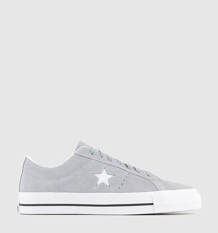 Converse One Star Pro Trainers Wolf Grey White Black