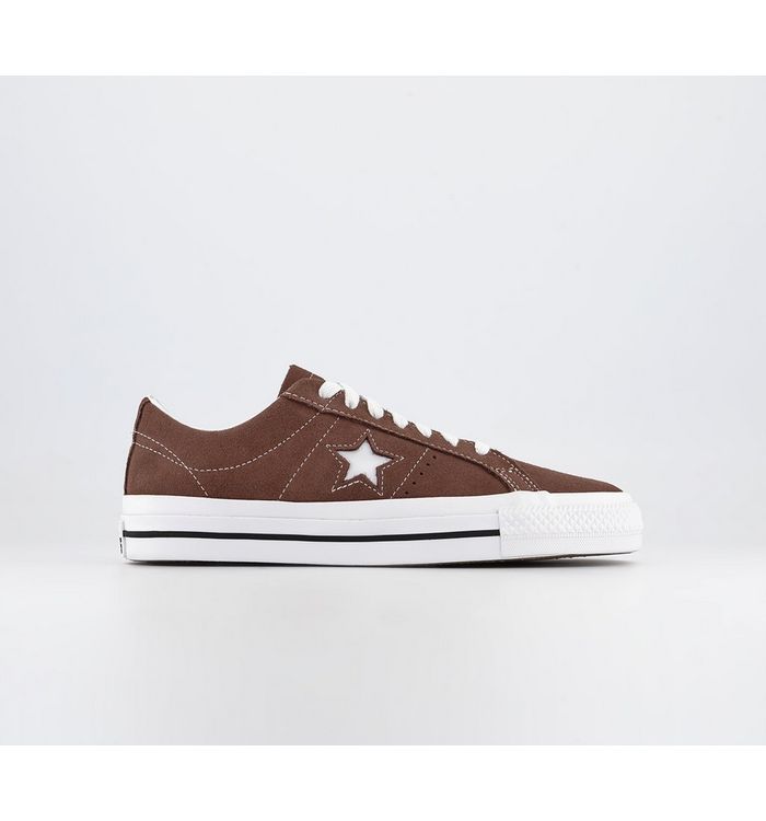 Converse One Star Pro Trainers Red Oak
