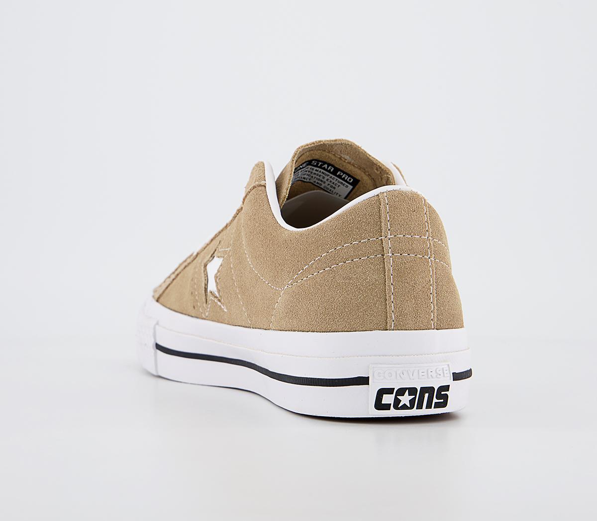Converse One Star Pro Trainers Converse One Star Pro Trainers Nomad Khaki Black Egret