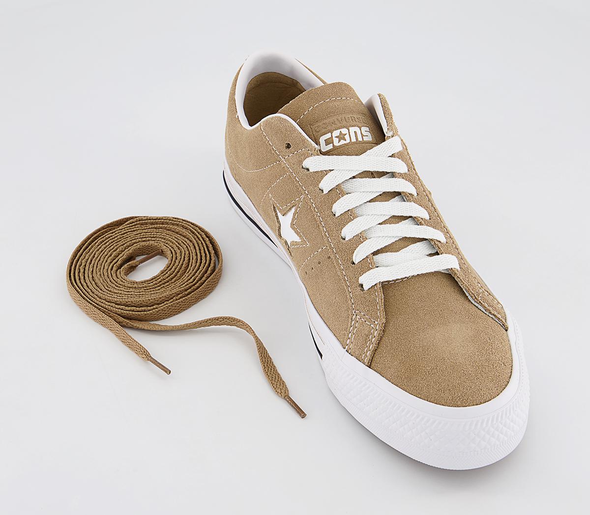 Converse One Star Pro Trainers Converse One Star Pro Trainers Nomad Khaki Black Egret