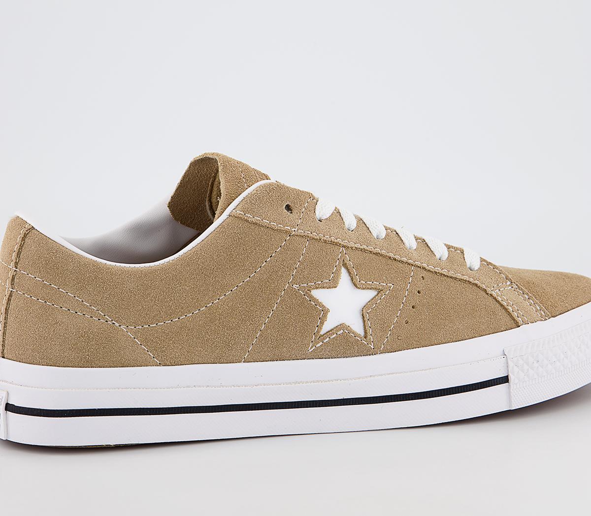 Converse One Star Pro Trainers Converse One Star Pro Trainers Nomad Khaki Black Egret