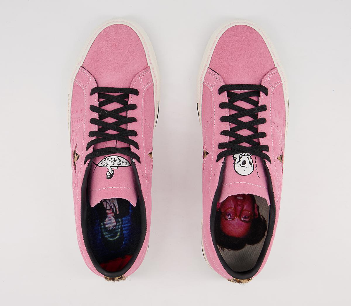 Converse One Star Pro Trainers Converse One Star Pro Trainers Pink Black Egret