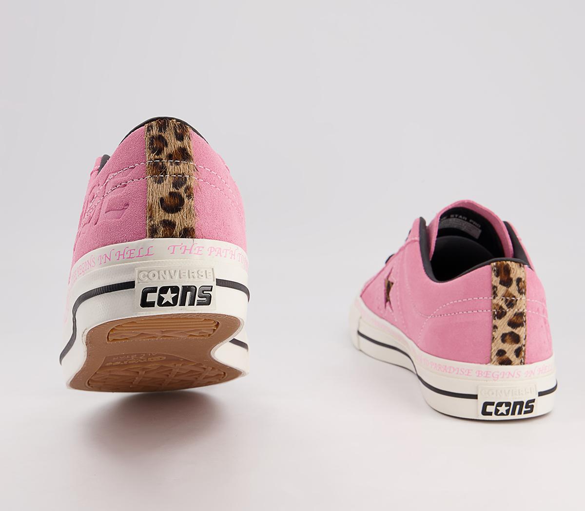 Converse One Star Pro Trainers Converse One Star Pro Trainers Pink Black Egret