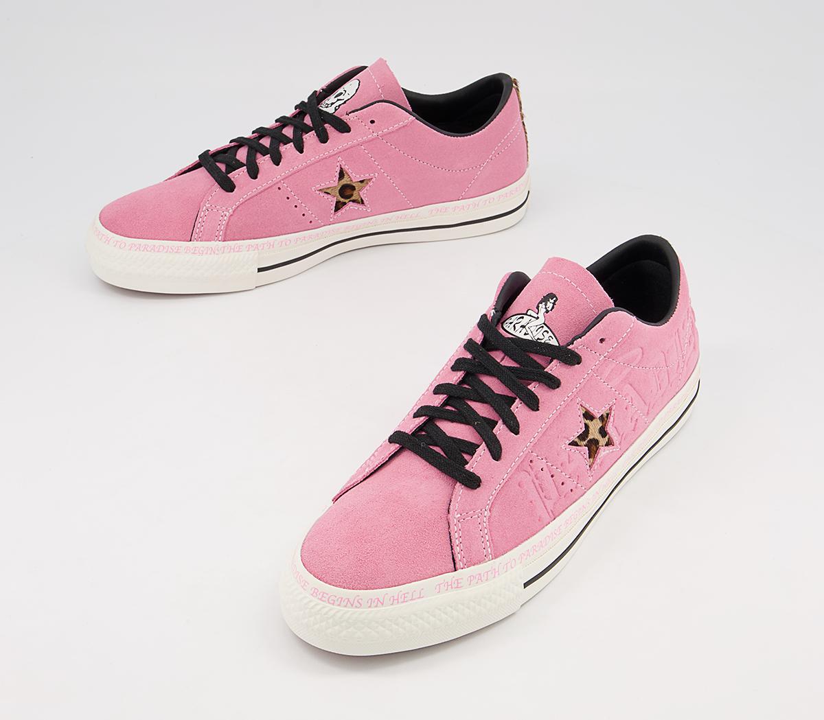 Converse One Star Pro Trainers Converse One Star Pro Trainers Pink Black Egret
