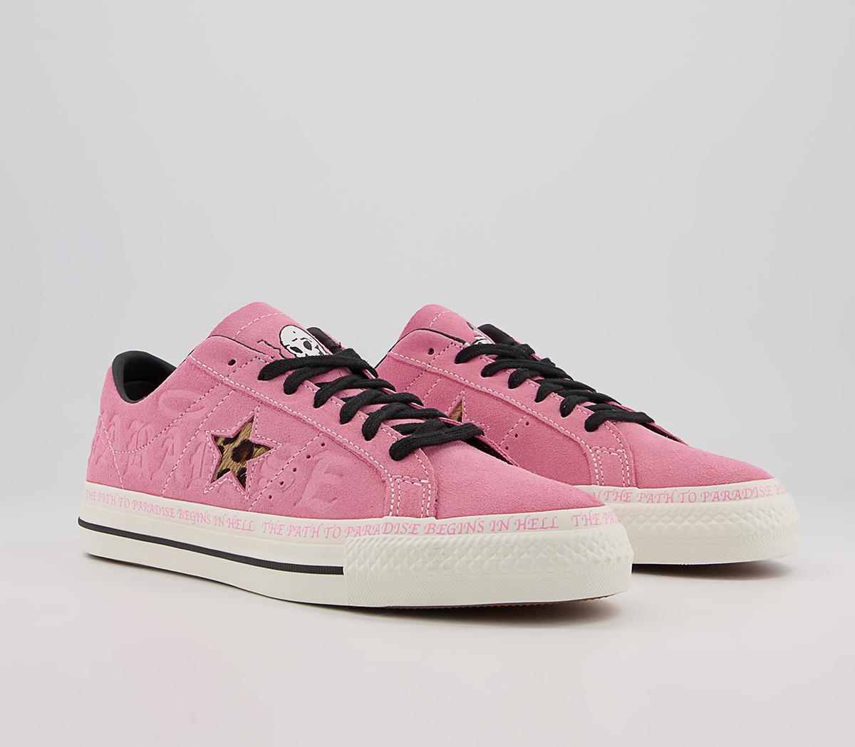 Converse One Star Pro Trainers Converse One Star Pro Trainers Pink Black Egret