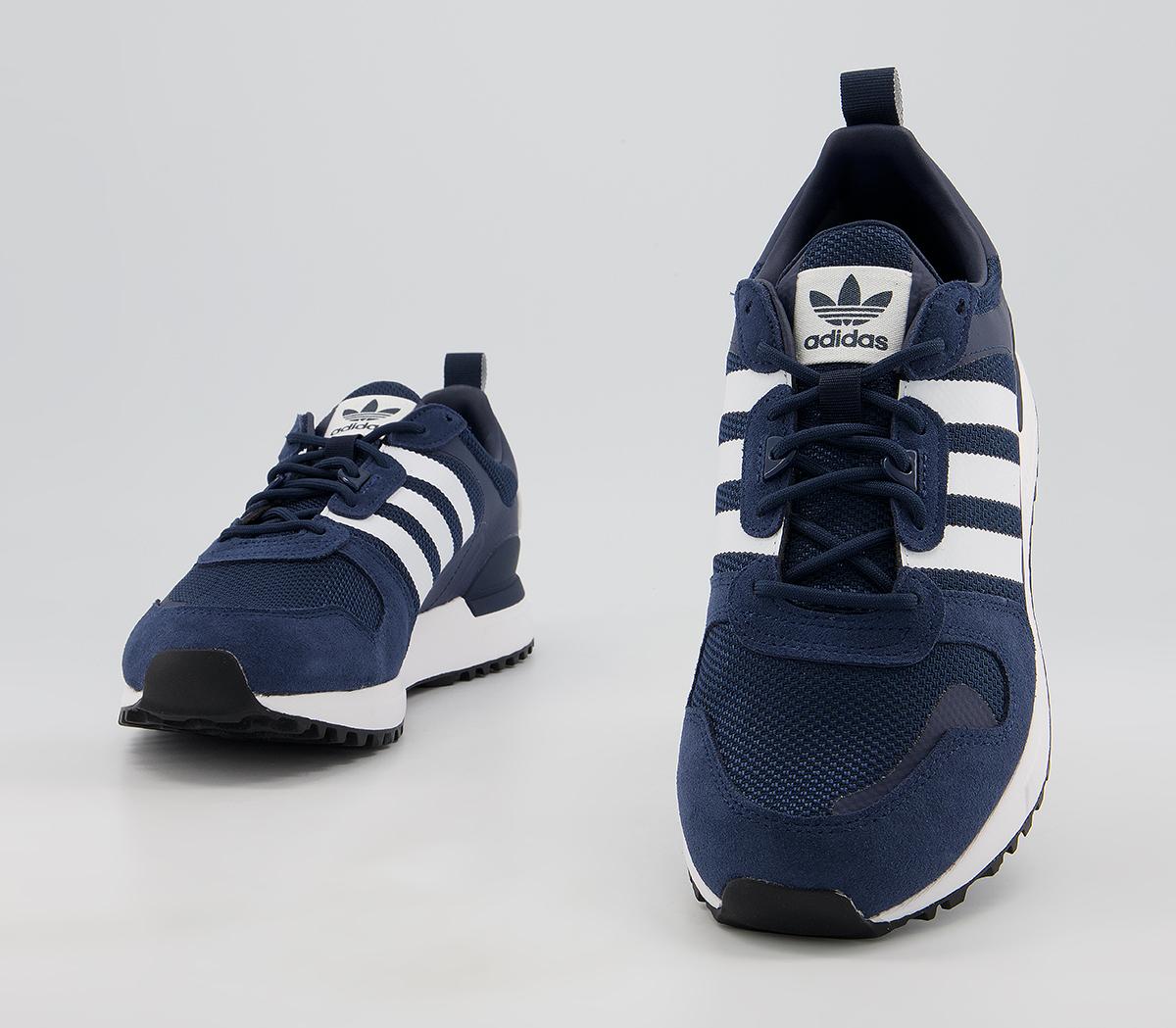 ☆Blue☆ adidas Zx 700 Trainers Navy White Black - Unisex Sports