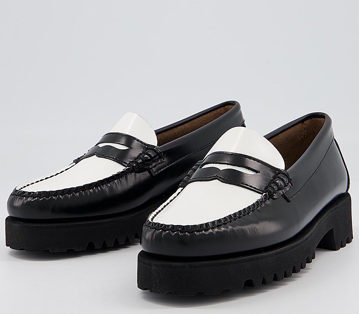 G.H Bass & Co Weejuns 90s Penny Loafers G.H Bass & Co Weejuns 90s Penny Loafers Black White