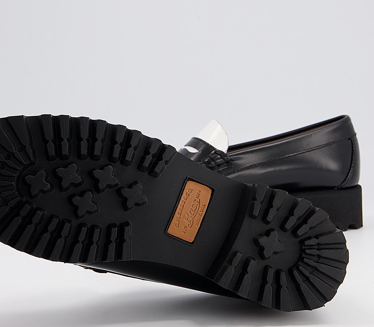 G.H Bass & Co Weejuns 90s Penny Loafers G.H Bass & Co Weejuns 90s Penny Loafers Black White