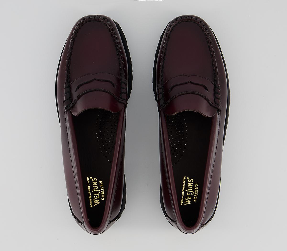 G.H Bass & Co Weejuns 90 Penny Loafers G.H Bass & Co Weejuns 90 Penny Loafers Wine Lthr