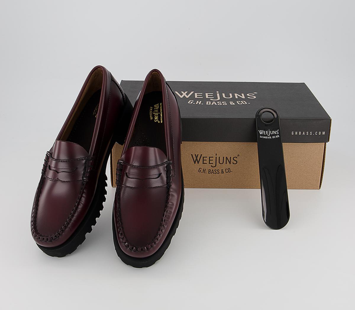 G.H Bass & Co Weejuns 90 Penny Loafers G.H Bass & Co Weejuns 90 Penny Loafers Wine Lthr