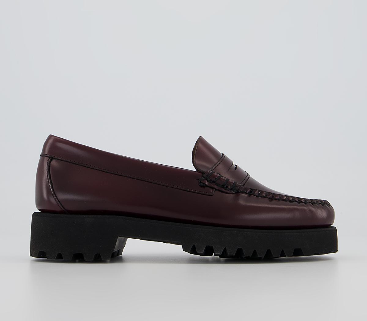 Wine cheap penny loafers