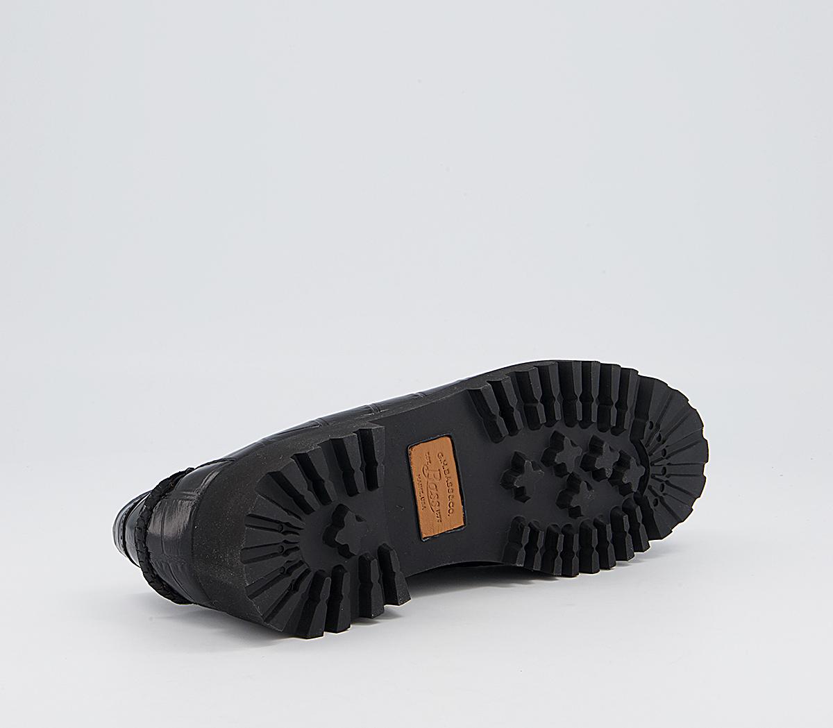 G.H Bass & Co Weejuns 90s Penny Plate Keeper Loafers G.H Bass & Co Weejuns 90s Penny Plate Keeper Loafers Black Croc