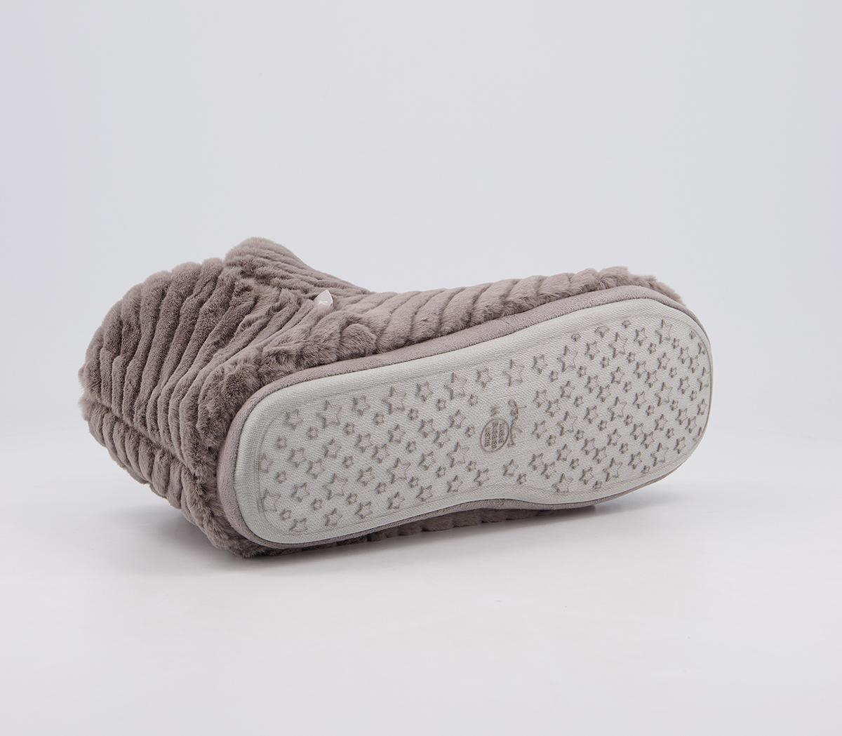 Joules Cabin Luxe Boot Slippers Grey Women's Slippers