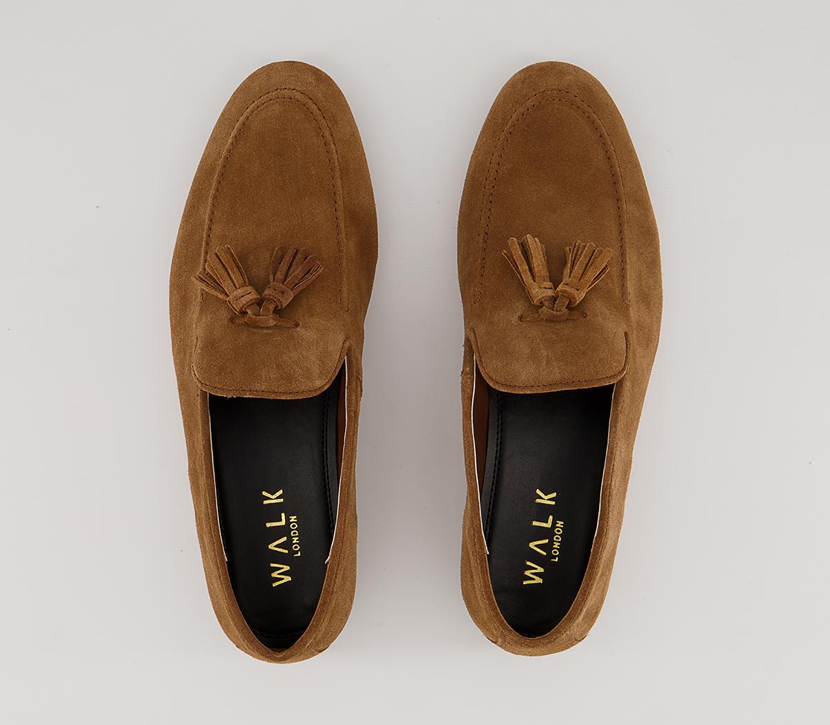 Walk LondonTerry Tassel Loafers Walk LondonTerry Tassel LoafersCarrot Tan Suede