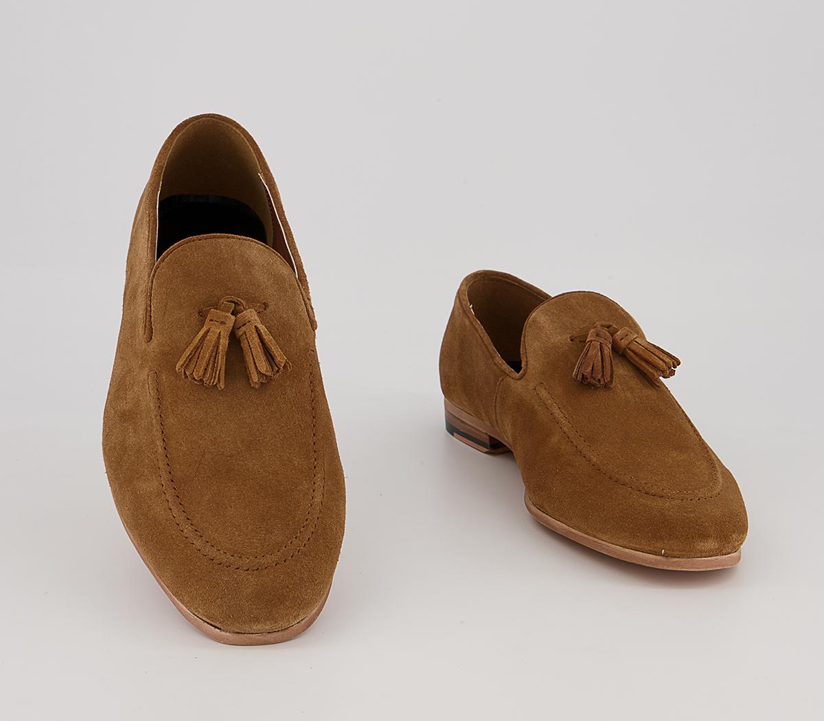 Walk LondonTerry Tassel LoafersCarrot Tan Suede
