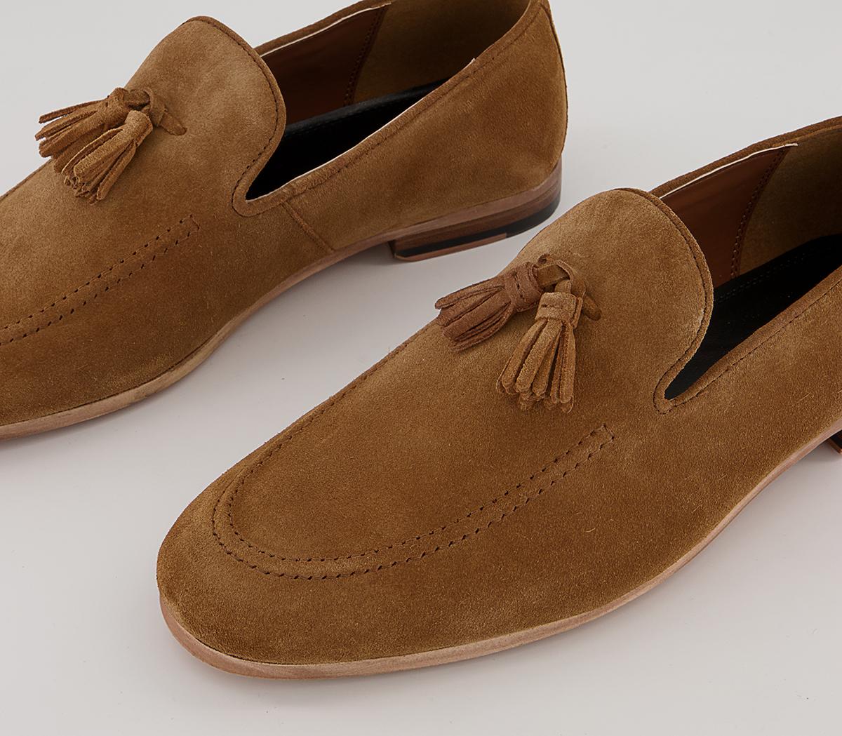 Walk LondonTerry Tassel LoafersCarrot Tan Suede