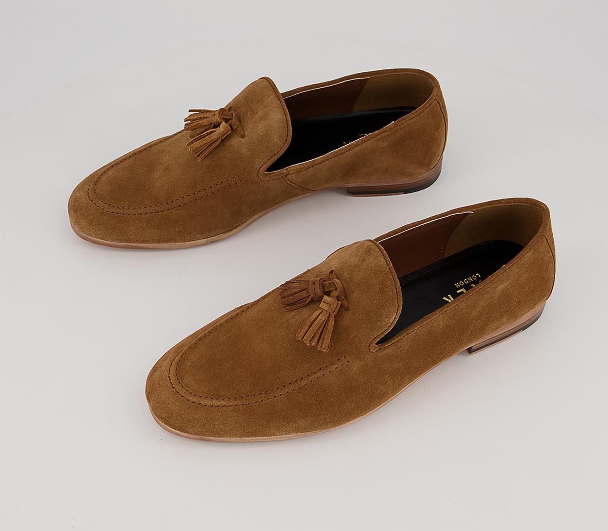 Walk LondonTerry Tassel LoafersCarrot Tan Suede