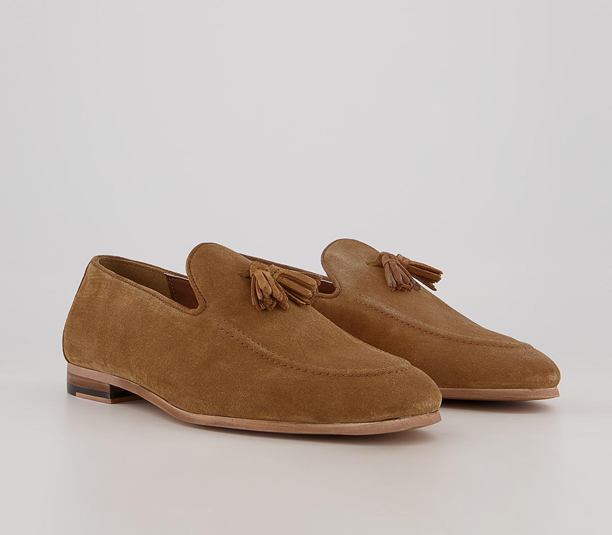 Walk LondonTerry Tassel LoafersCarrot Tan Suede