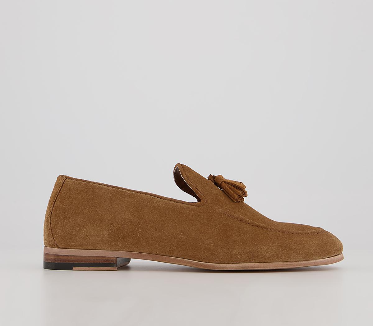 Mens tan deals tassel loafers