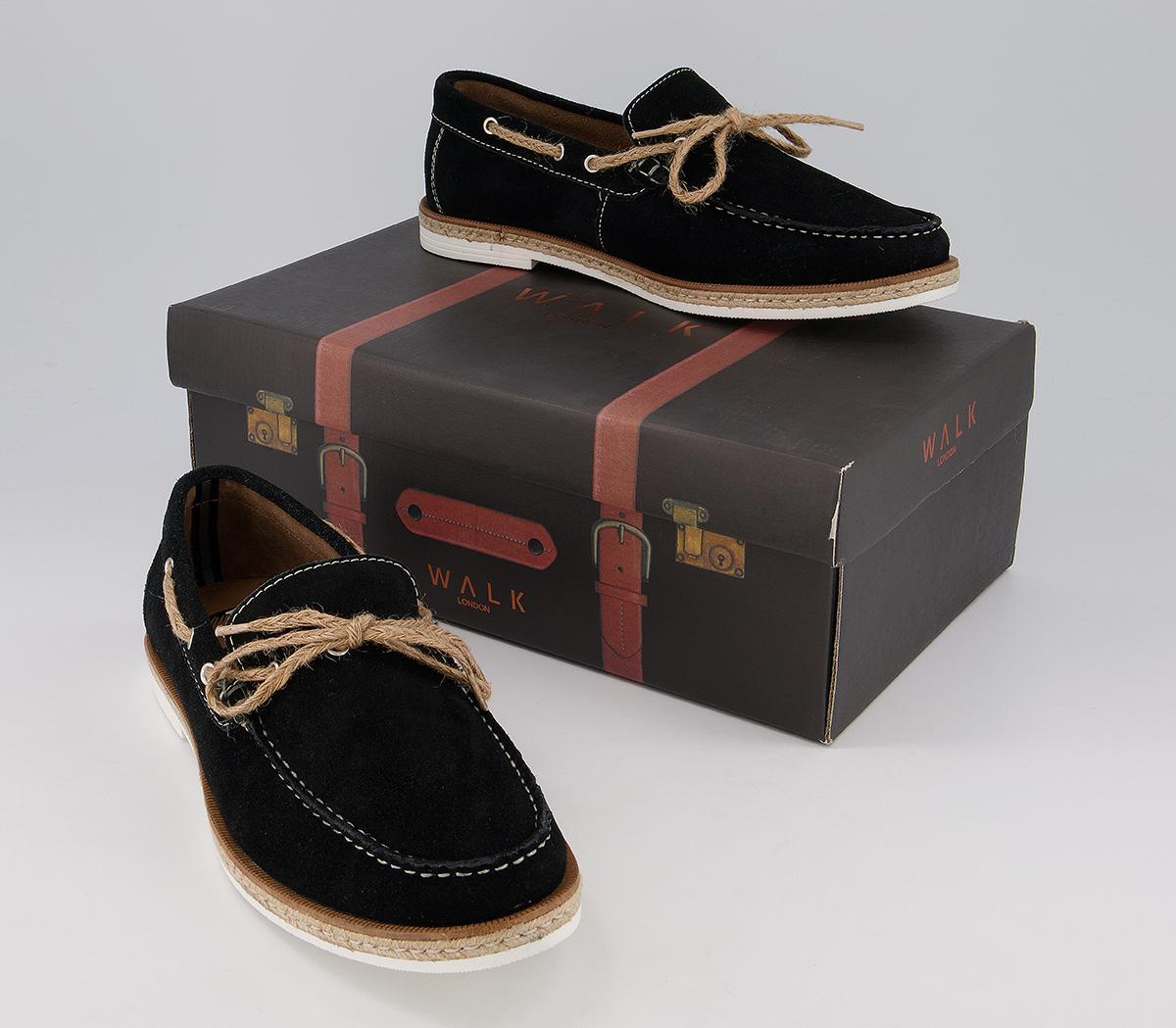 Walk London Bahama Lace Loafers Walk London Bahama Lace Loafers Black Suede