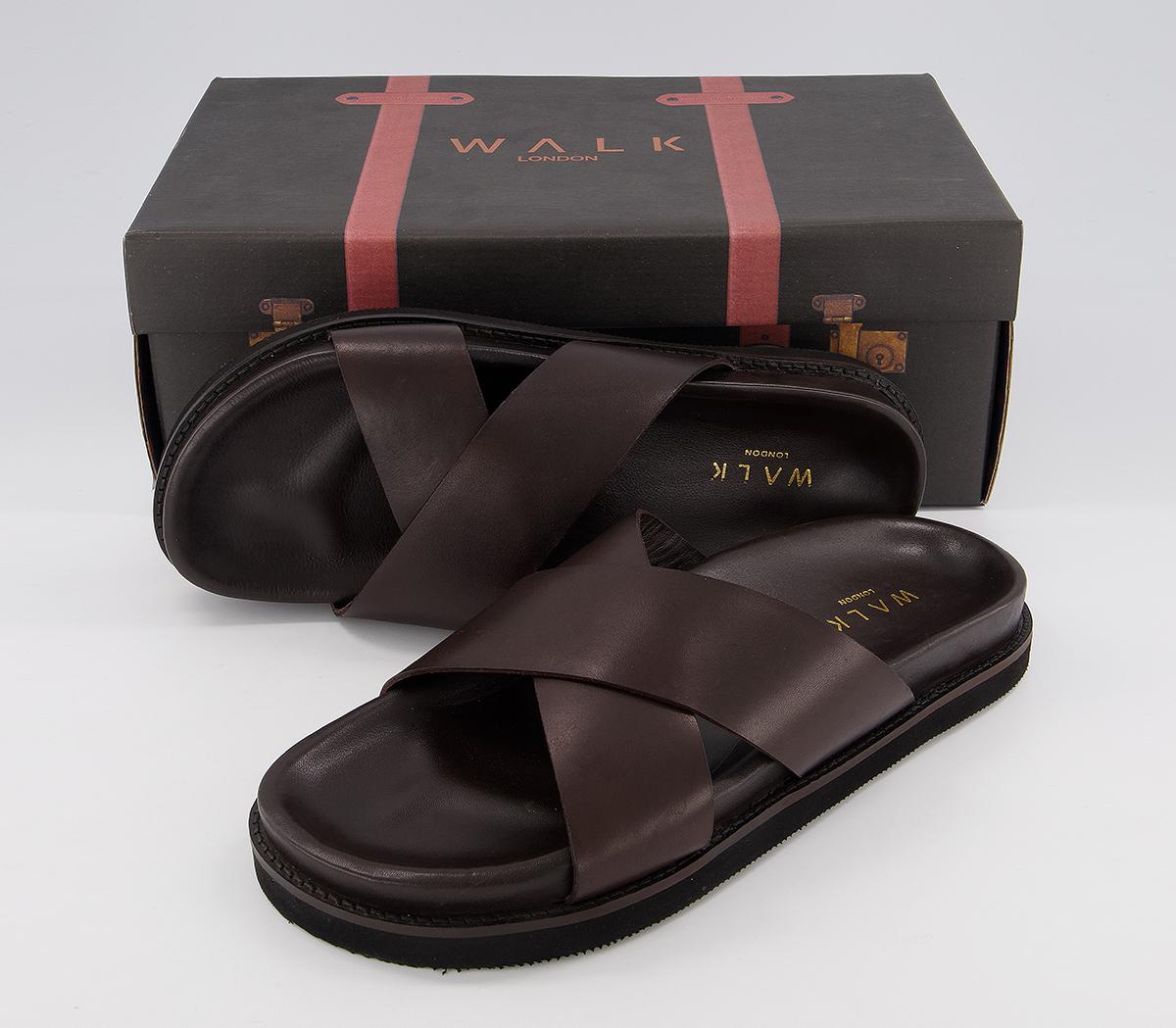 Walk London Tommy Sandal Brown Leather Buckle Sandals | Sandals & Slides | Tommy Hilfiger main image 4