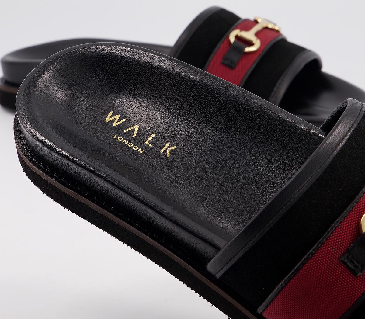 Walk London Ronny Trim Slides Walk London Ronny Trim Slides Red