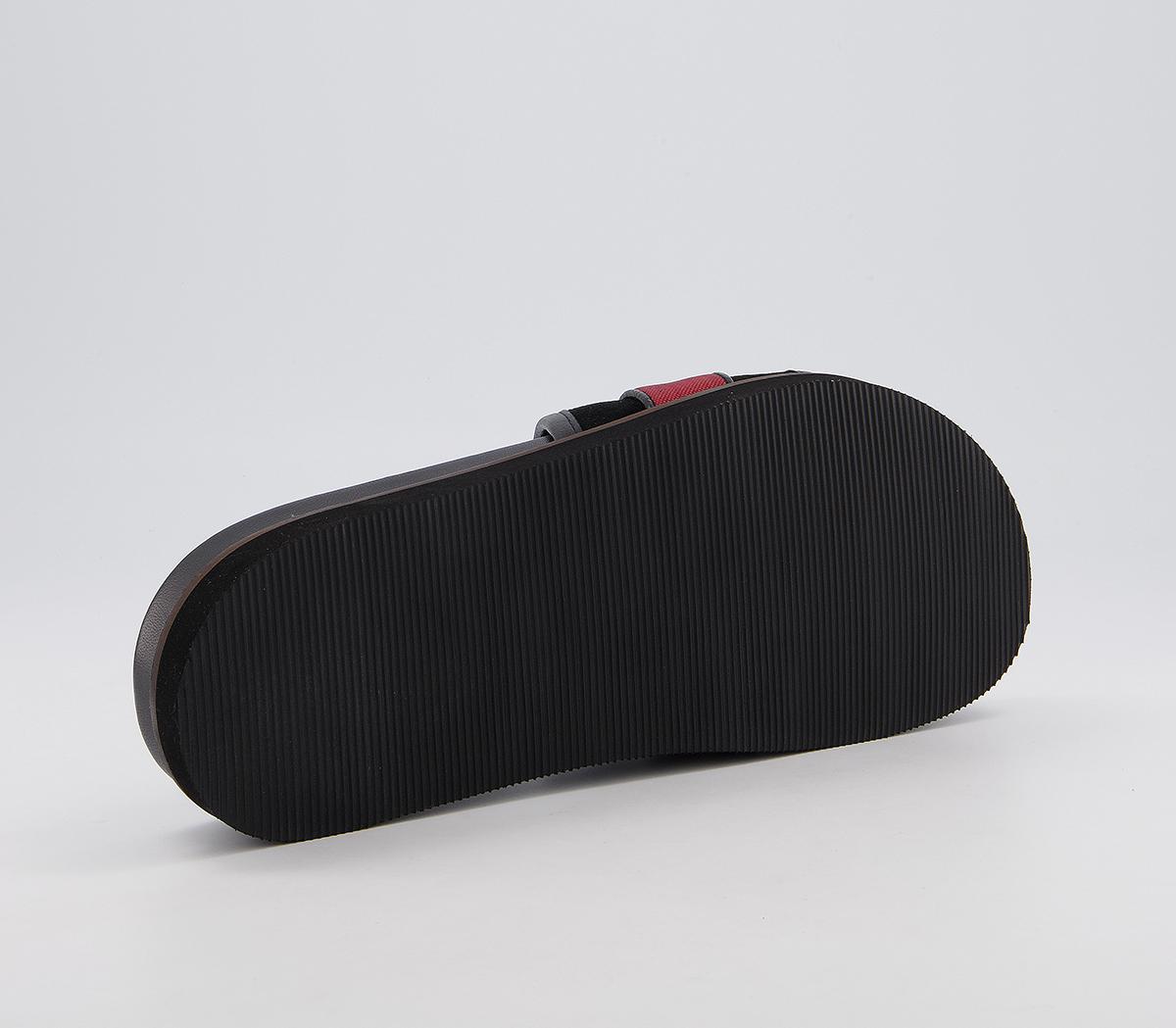 Walk London Ronny Trim Slides Walk London Ronny Trim Slides Red