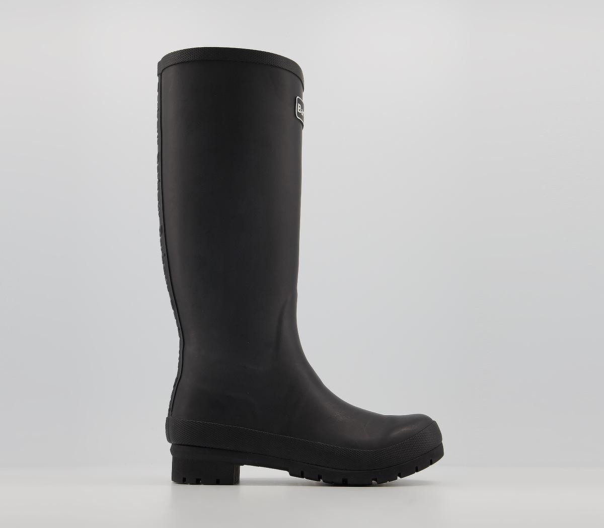 black wellies barbour