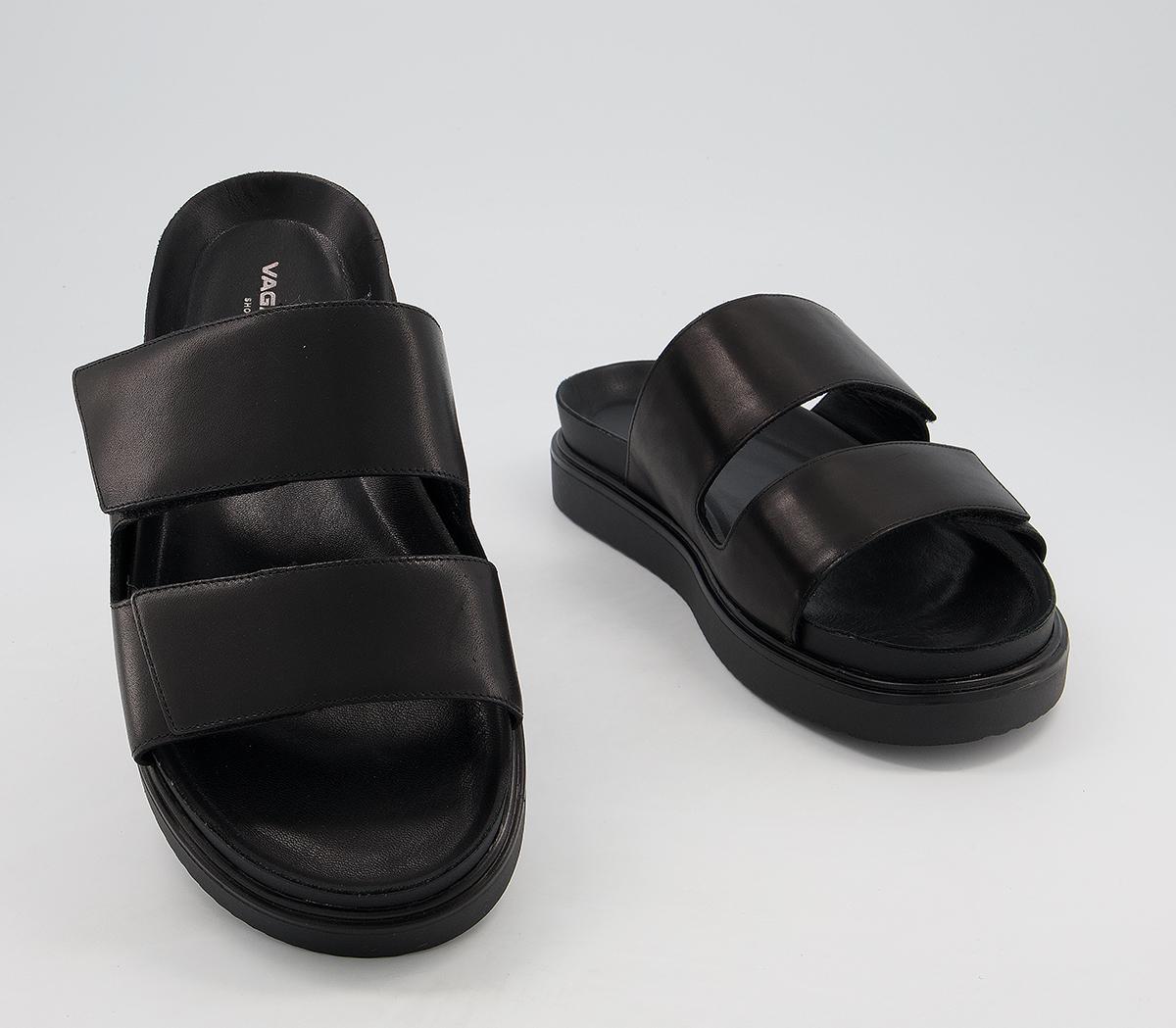 Vagabond Shoemakers Seth Slides Black - Men’s Sliders