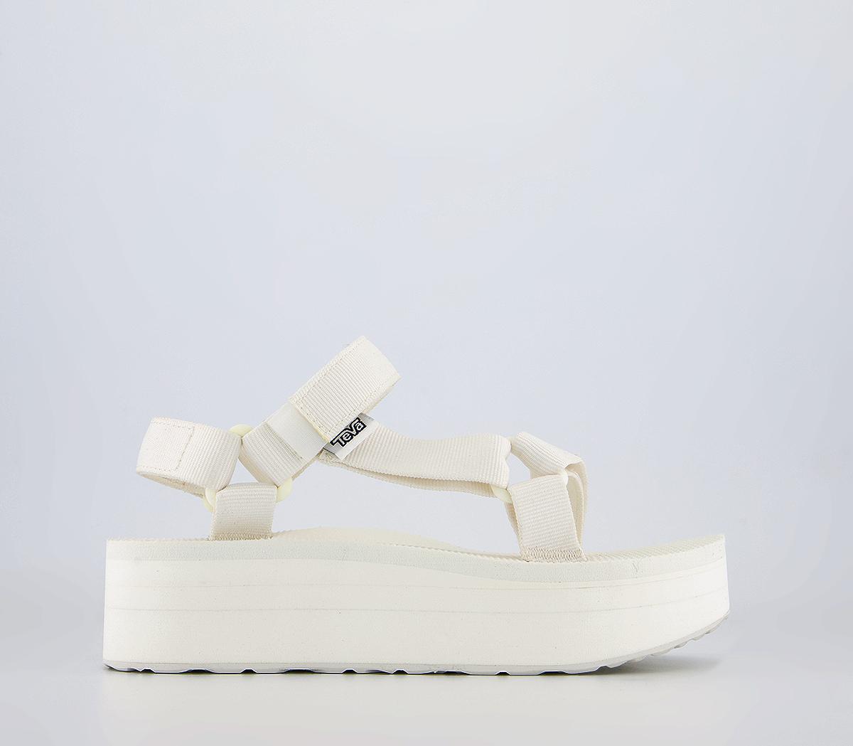 Teva bright white hot sale flatform universal sandals