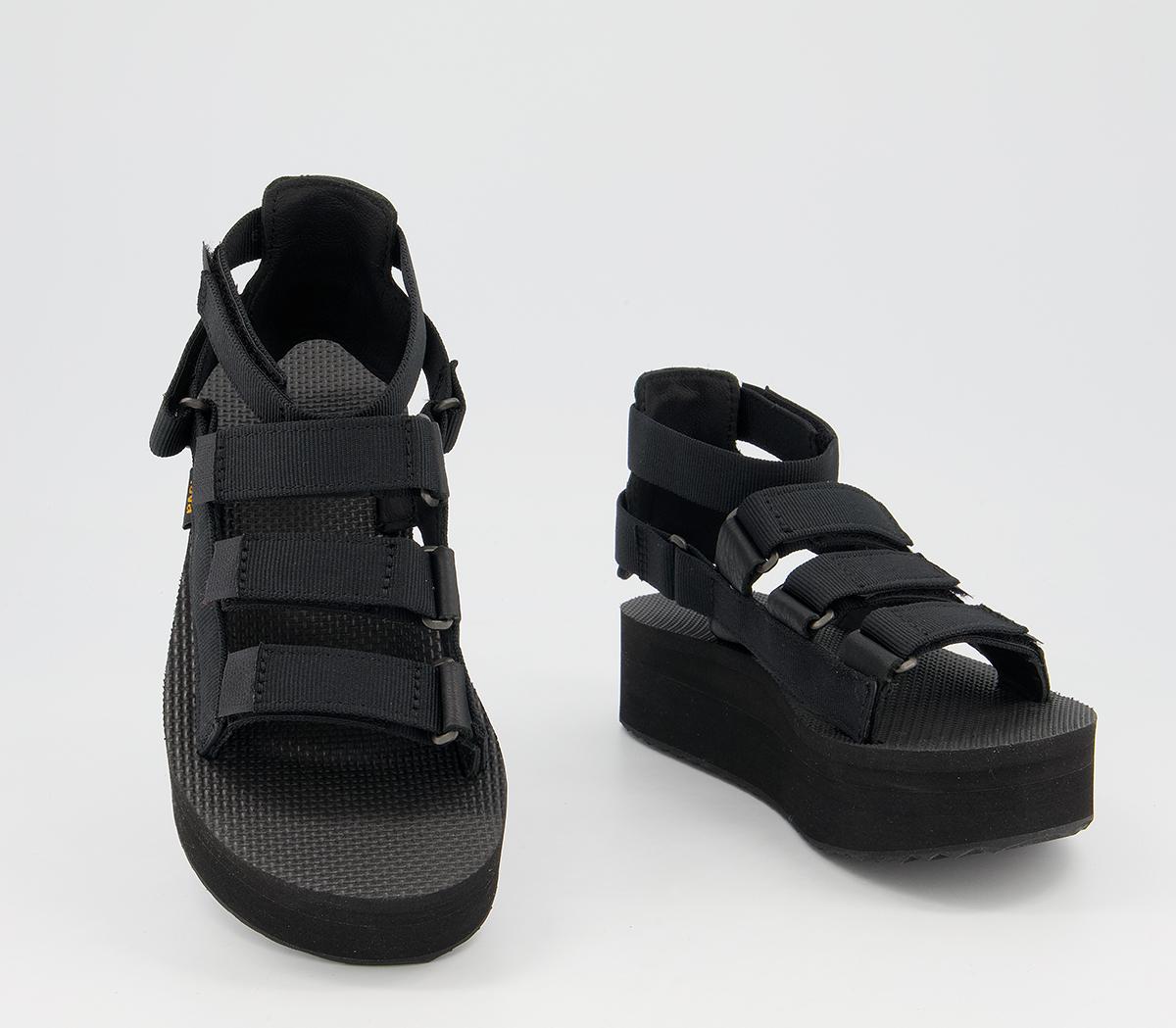 Teva Flatform Mevia Sandals Black - Women’s Sandals