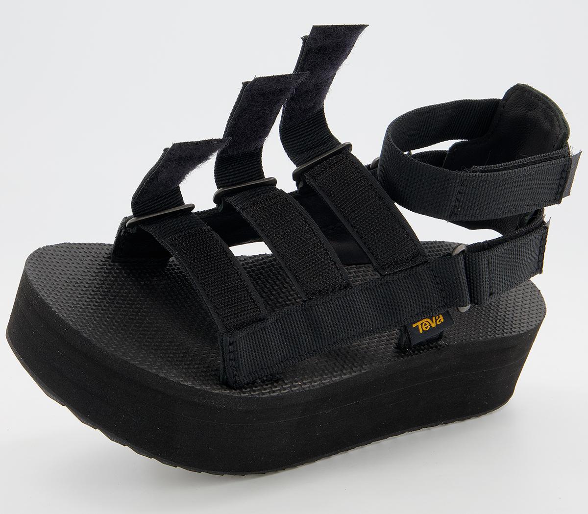 Teva Flatform Mevia Sandals Teva Flatform Mevia Sandals Black