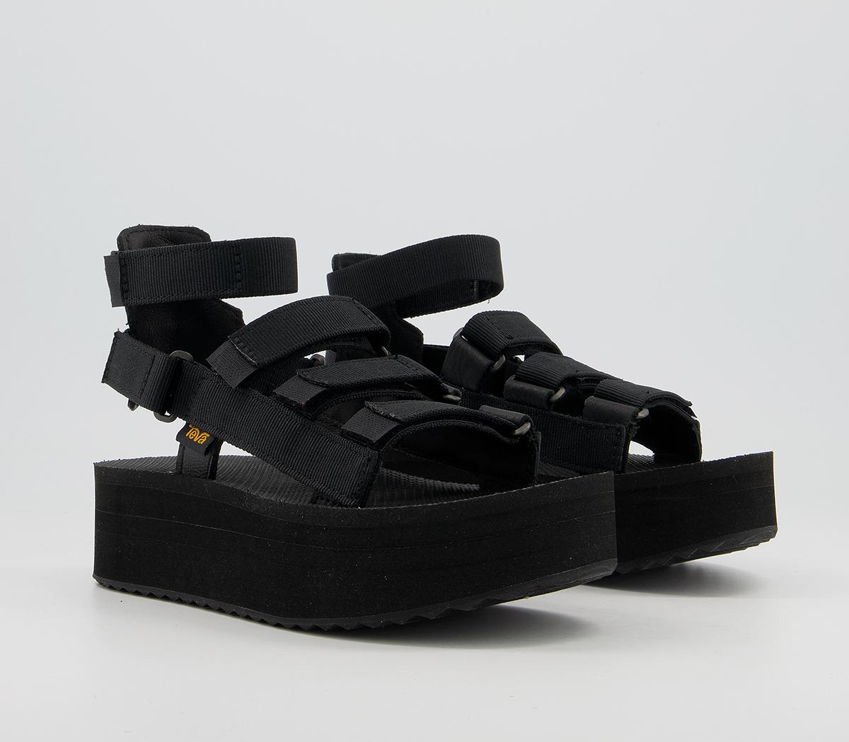 Teva Flatform Mevia Sandals Teva Flatform Mevia Sandals Black