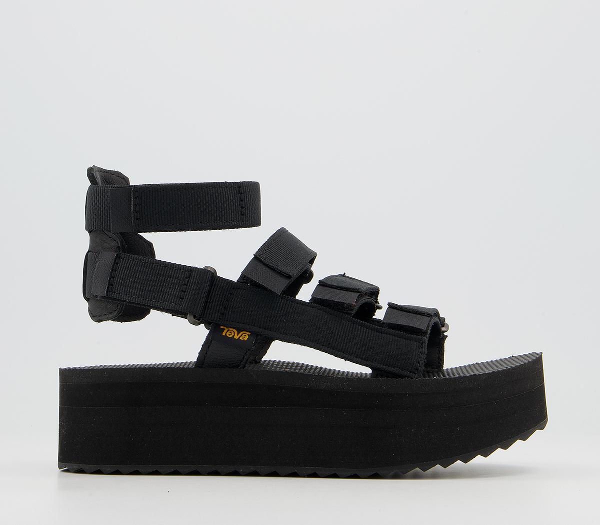 Teva Flatform Mevia Sandals Teva Flatform Mevia Sandals Black