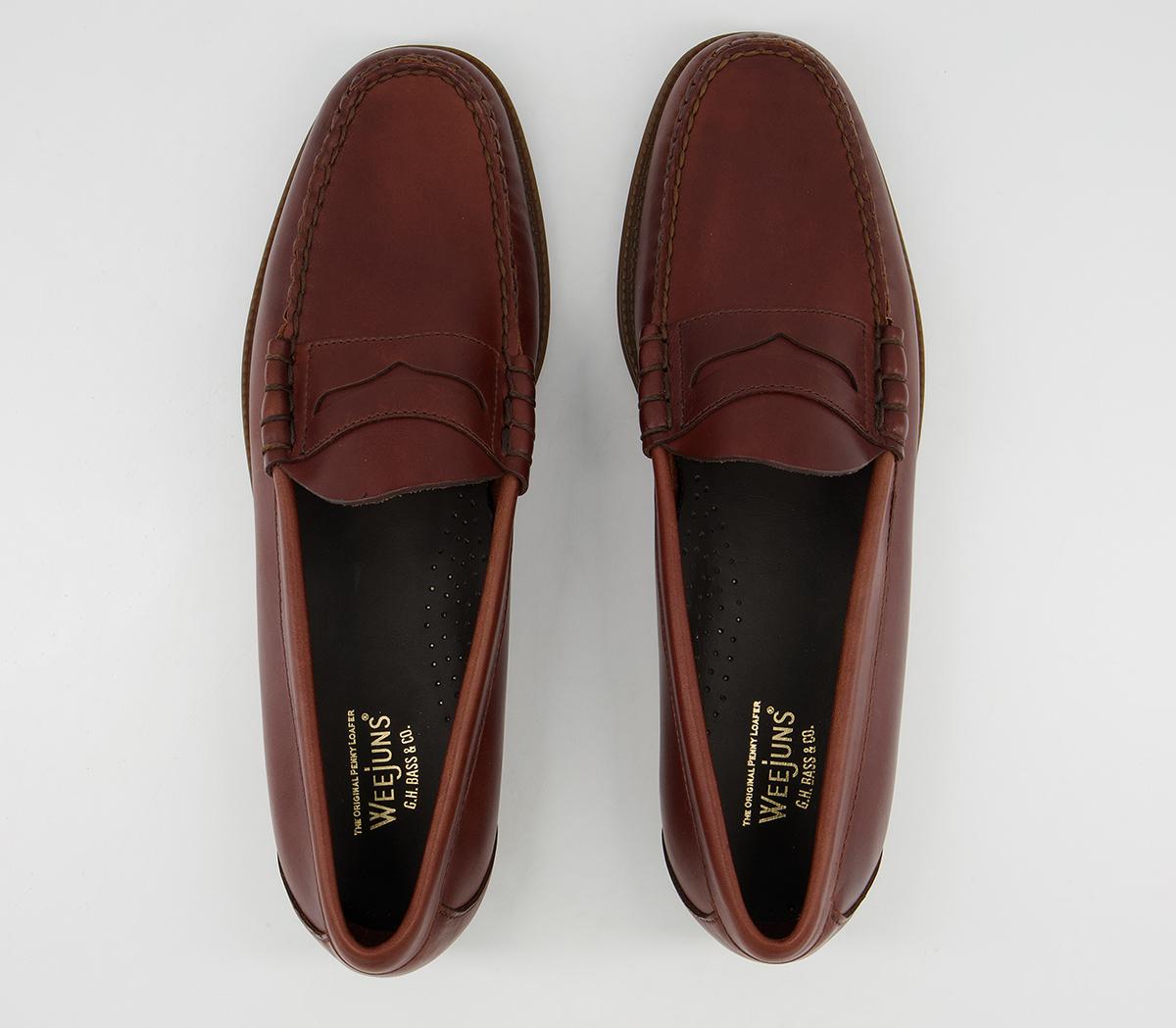 G.H Bass & Co Weejuns II Larson Pull Up Loafers G.H Bass & Co Weejuns II Larson Pull Up Loafers Brown Leather