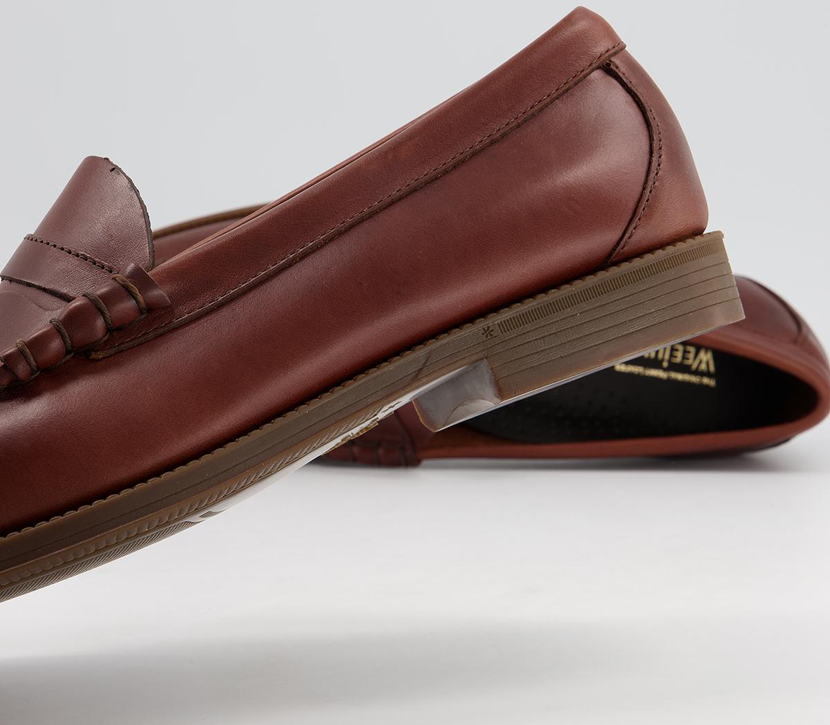 G.H Bass & Co Weejuns II Larson Pull Up Loafers G.H Bass & Co Weejuns II Larson Pull Up Loafers Brown Leather