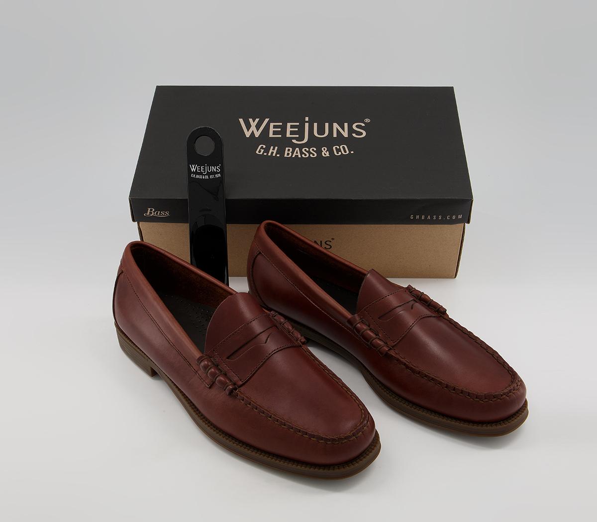 G.H Bass & Co Weejuns II Larson Pull Up Loafers G.H Bass & Co Weejuns II Larson Pull Up Loafers Brown Leather