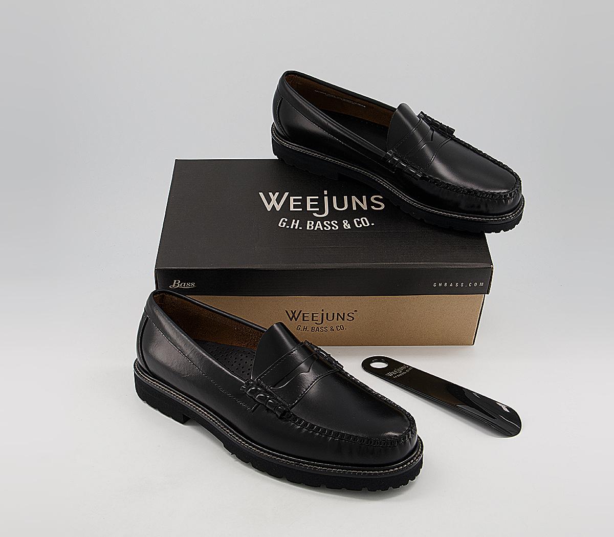 G.H Bass & CoWeejuns II 90s Larson Moc Penny LoafersBlack Leather