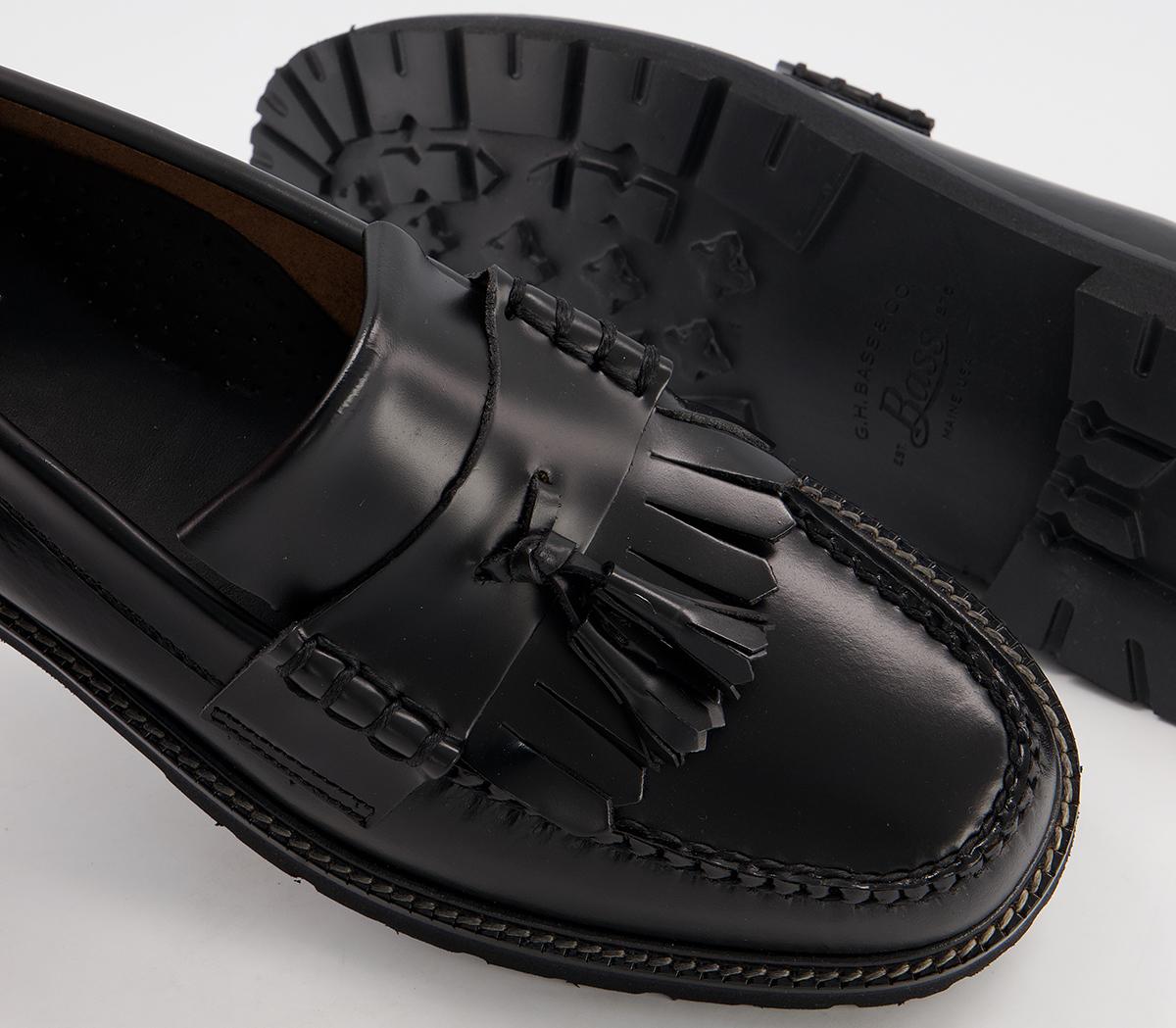 G.H Bass & Co Weejuns II 90s Layton Tassle G.H Bass & Co Weejuns II 90s Layton Tassle Black Leather