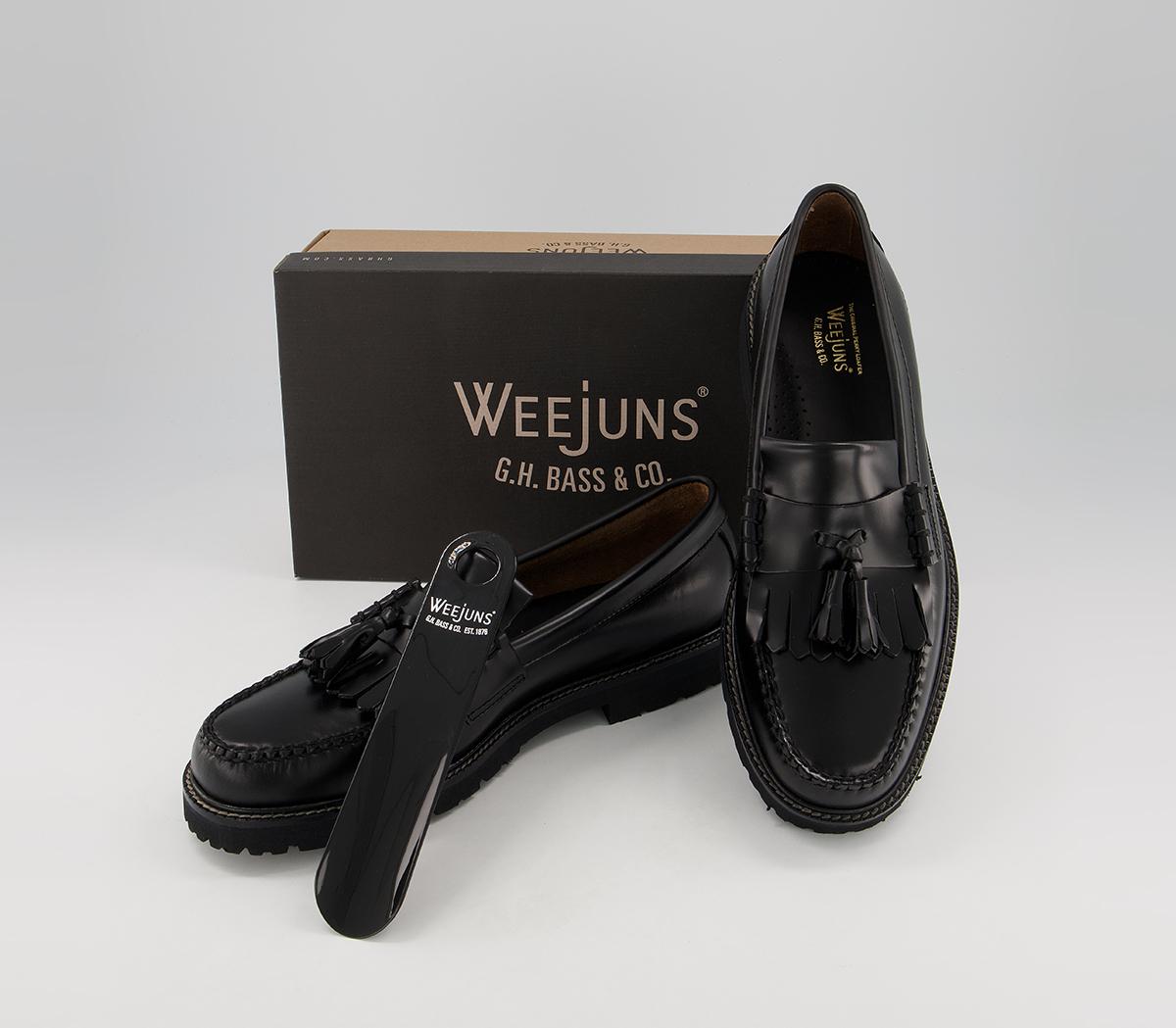 G.H Bass & Co Weejuns II 90s Layton Tassle G.H Bass & Co Weejuns II 90s Layton Tassle Black Leather