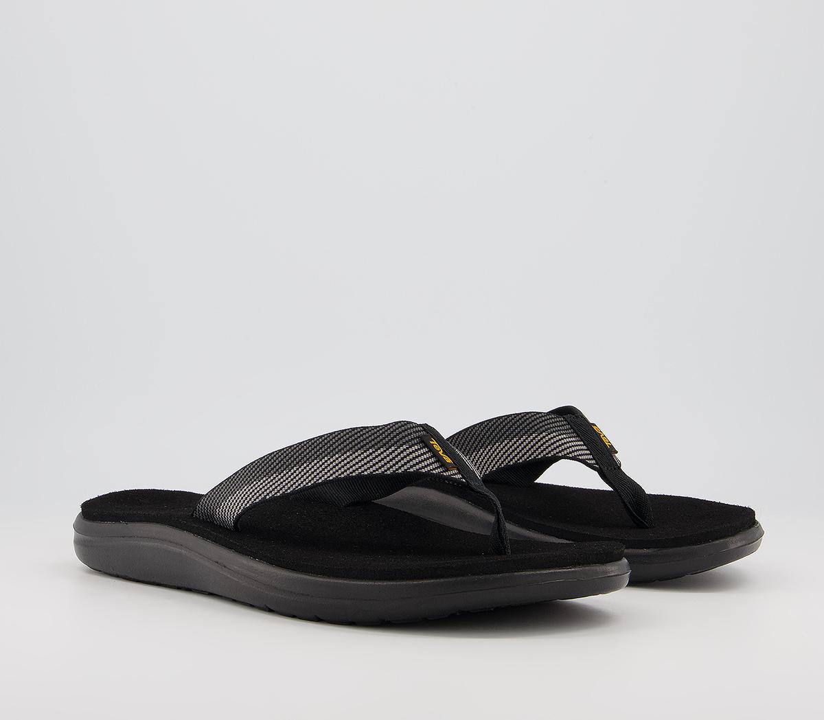 Teva Voya Flip Flops Vori Black Grey - Men’s Summer Shoes