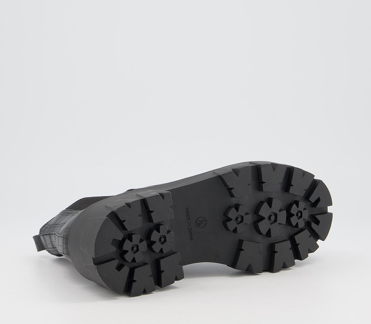 RaidLiza Chelsea BootsBlack Croc