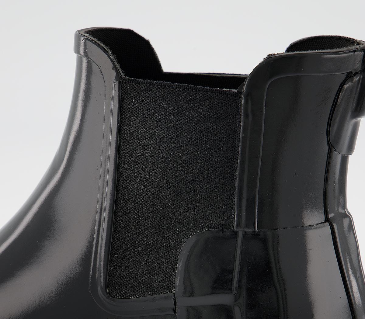 HunterRefined Chelsea Gloss BootsBlack