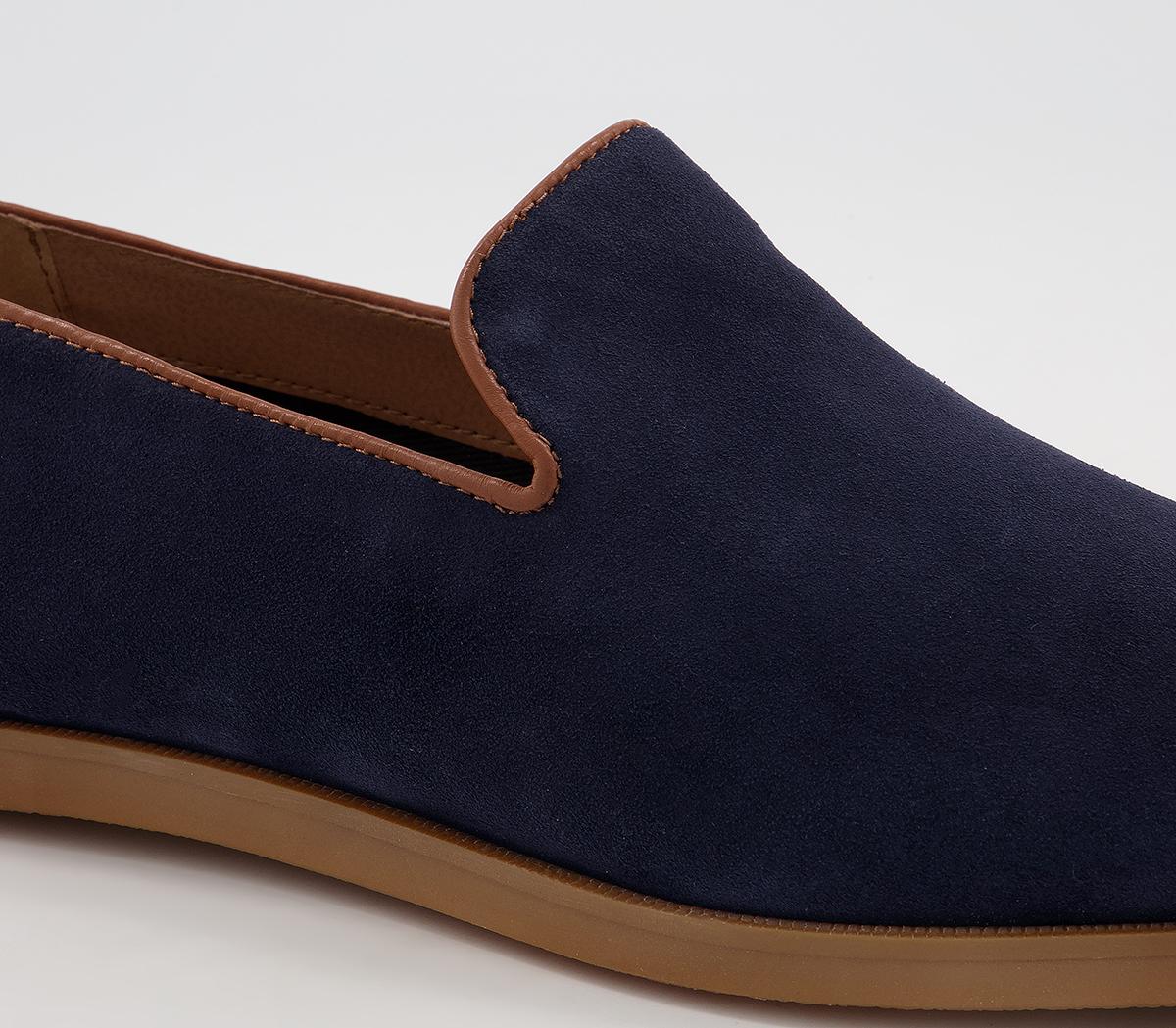 Hudson LondonParker LoafersNavy Suede