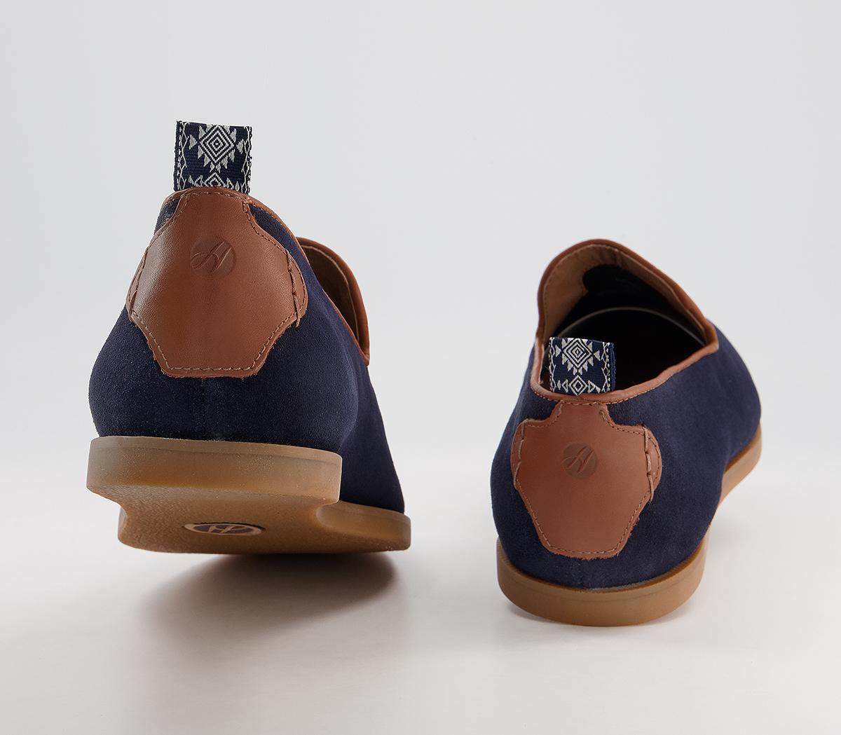 Hudson LondonParker LoafersNavy Suede