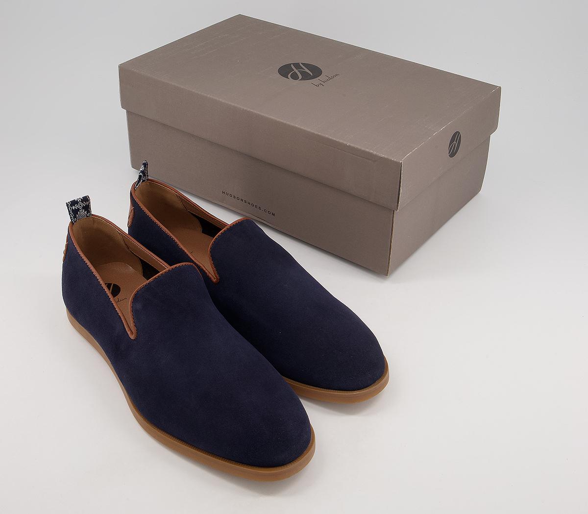 Hudson LondonParker LoafersNavy Suede