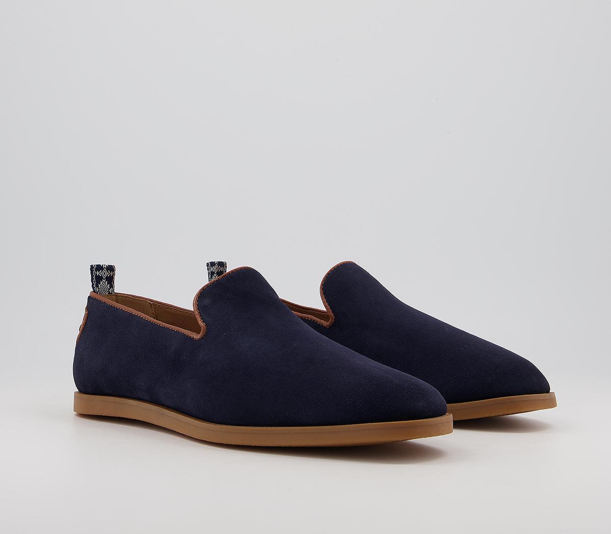 Hudson LondonParker LoafersNavy Suede