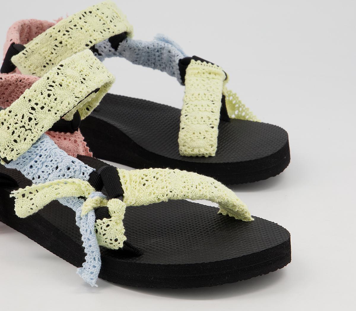 Arizona Love Trekky Fabric Sandals Mix Lace - Women’s Sandals