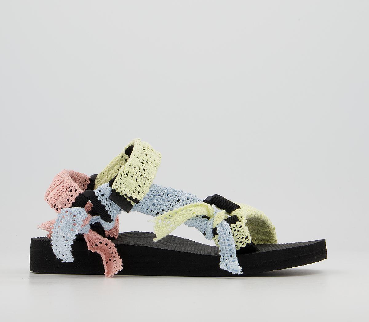 Arizona Love Trekky Fabric Sandals Mix Lace - Women’s Sandals